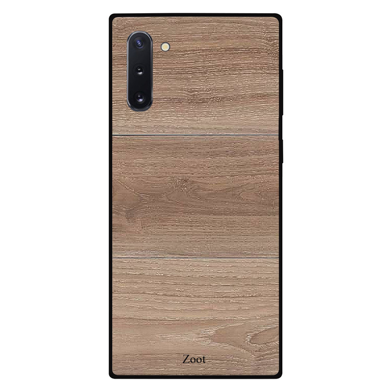 

Zoot Samsung Note 10 Mobile Phone Back Cover, Wooden Grey Brown