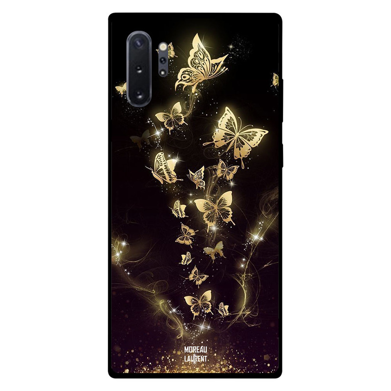 

Moreau Laurent Samsung Note Plus Mobile Phone Back Cover, Golden Butterflies