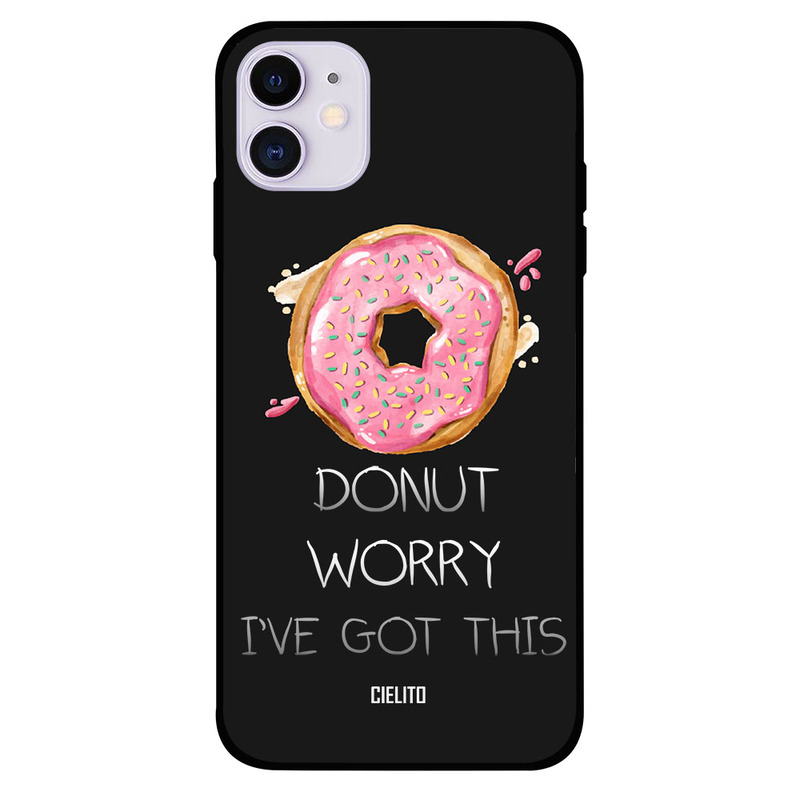 

Cielito Apple iPhone 11 Mobile Phone Back Cover, Donut Worry