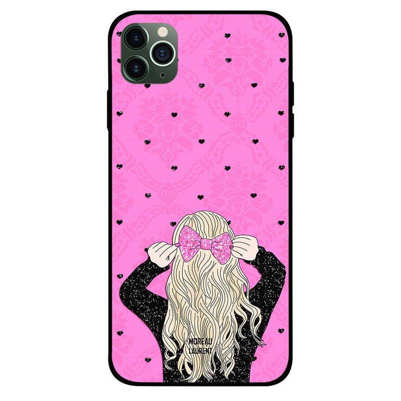 

Moreau Laurent Apple iPhone 11 Pro Mobile Phone Back Cover, Pink Hairclip