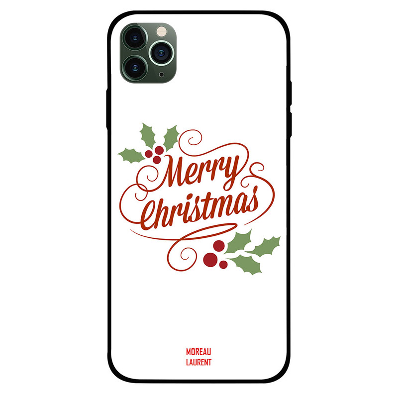 

Moreau Laurent Apple iPhone 11 Pro Max Mobile Phone Back Cover, Merry Christmas Written