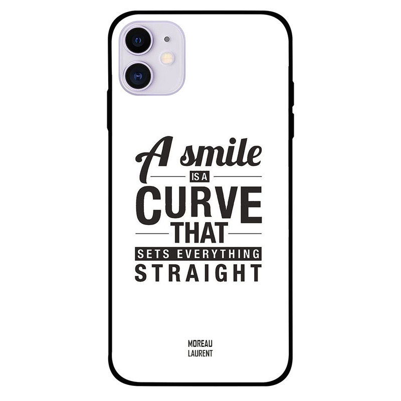 

Moreau Laurent Apple iPhone 11 Mobile Phone Back Cover, A Smile is a Curve