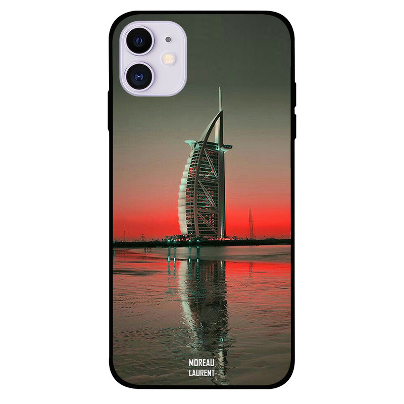

Moreau Laurent Apple iPhone 11 Mobile Phone Back Cover, Burj Al Arab Close Red