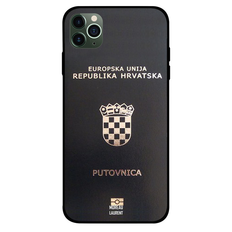 

Moreau Laurent Apple iPhone 11 Pro Mobile Phone Back Cover, Croatia Passport