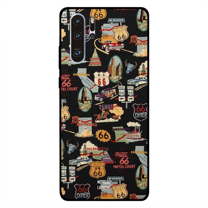 

Moreau Laurent Huawei P30 Pro Mobile Phone Back Cover, Travel Tags