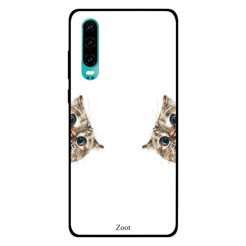 

Zoot Huawei P30 Mobile Phone Back Cover, Sneaky Cat
