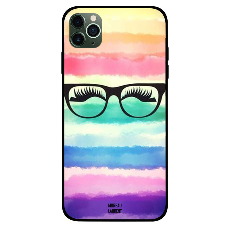 

Moreau Laurent Apple iPhone 11 Pro Max Mobile Phone Back Cover, Eyelashes Glasses