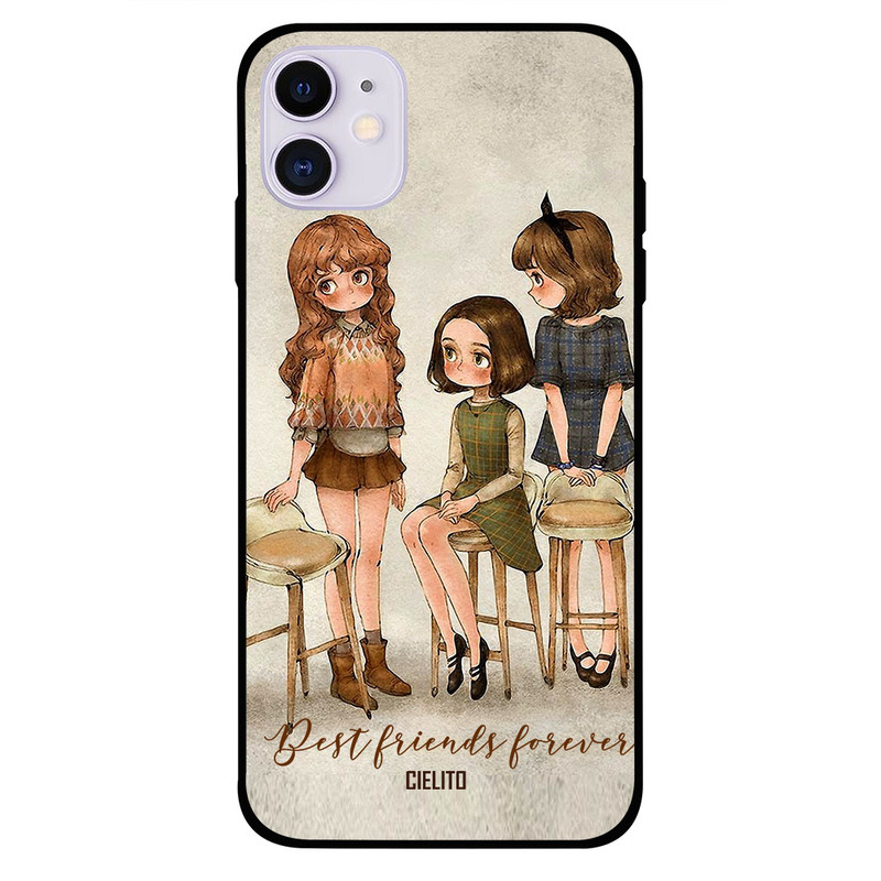

Cielito Apple iPhone 11 Mobile Phone Back Cover, Best Friends Forever