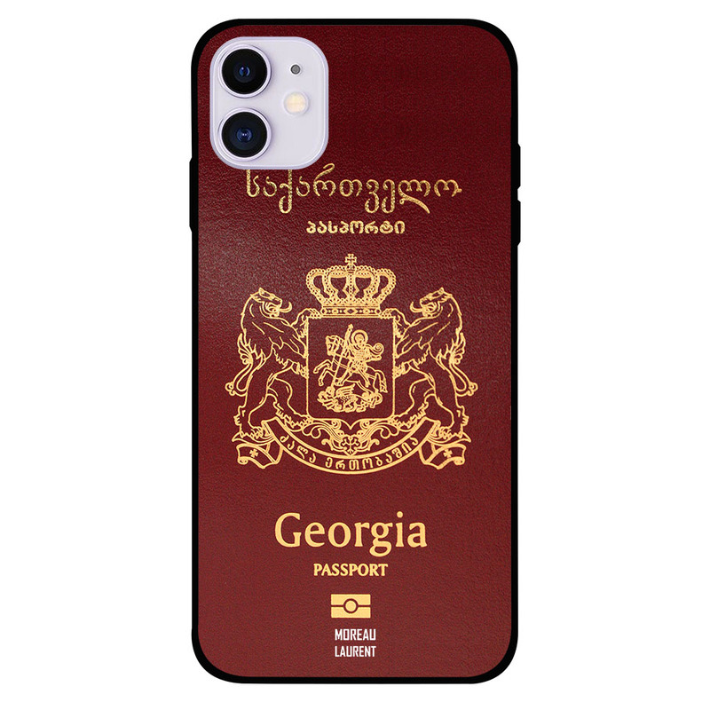 

Moreau Laurent Apple iPhone 11 Mobile Phone Back Cover, Georgia Passport