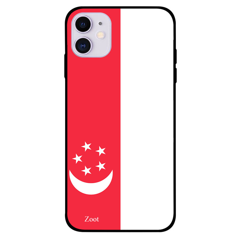 

Zoot Apple iPhone 11 Mobile Phone Back Cover, Singapore Flag