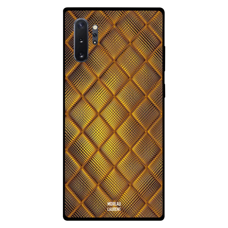 

Moreau Laurent Samsung Note Plus Mobile Phone Back Cover, Vintage Golden Stitch Pattern