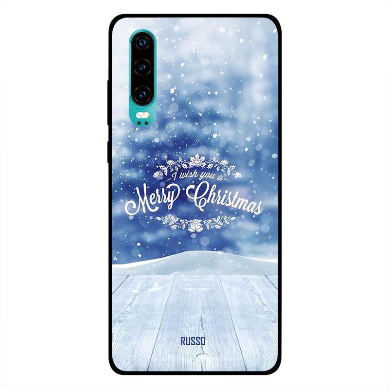 

Russo Huawei P30 Mobile Phone Back Cover, Snowy Christmas Wishes