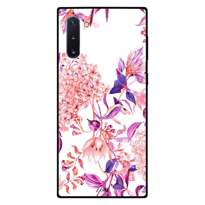 

Zoot Samsung Note 10 Mobile Phone Back Cover, Pink Purple Flower Pattern