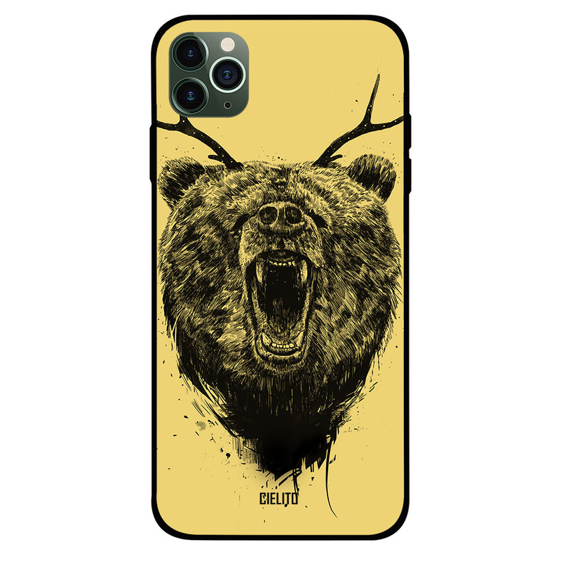 

Cielito Apple iPhone 11 Pro Max Mobile Phone Back Cover, Wild Bear