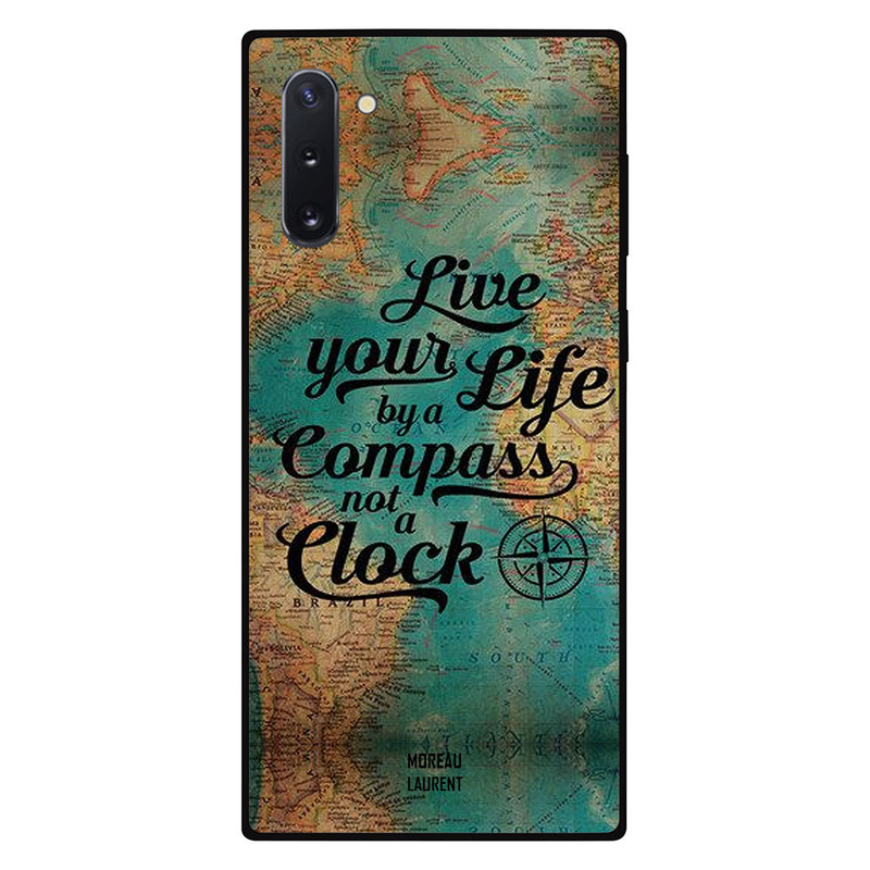 

Moreau Laurent Samsung Note 10 Mobile Phone Back Cover, Live Your Life By A Compass Not A Clock