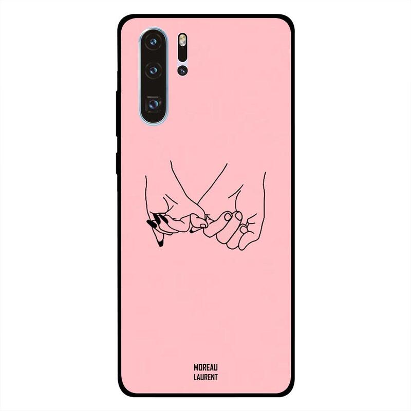 

Moreau Laurent Huawei P30 Pro Mobile Phone Back Cover, Holding Small Fingers Pink