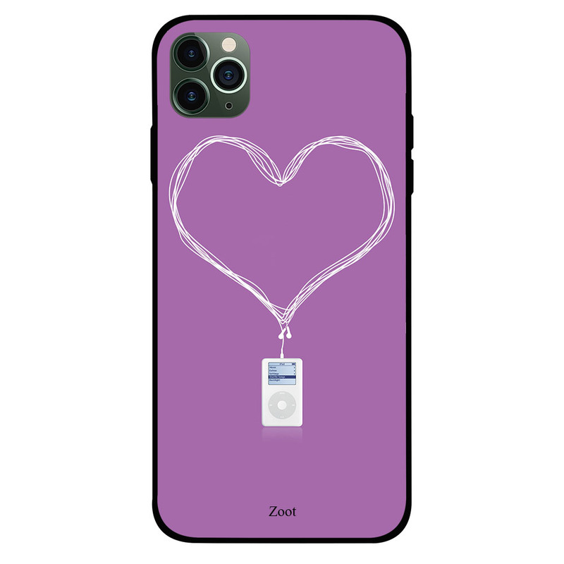 

Zoot Apple iPhone 11 Pro Max Mobile Phone Back Cover, Love Music Player