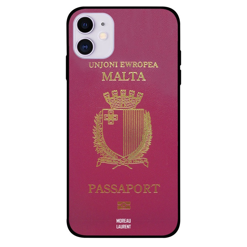 

Moreau Laurent Apple iPhone 11 Mobile Phone Back Cover, Malta Passport