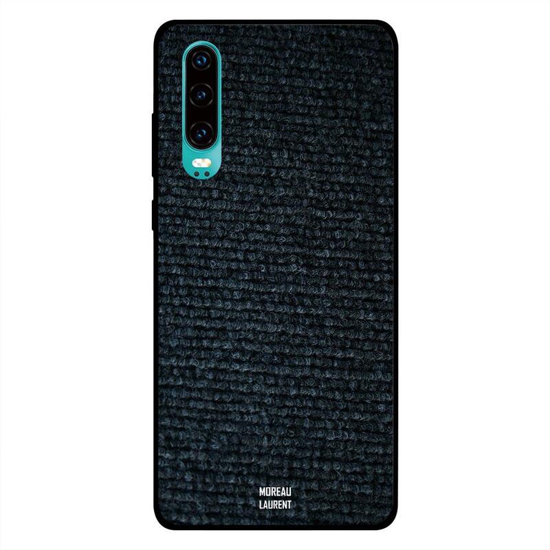 

Moreau Laurent Huawei P30 Mobile Phone Back Cover, Black Wool Pattern