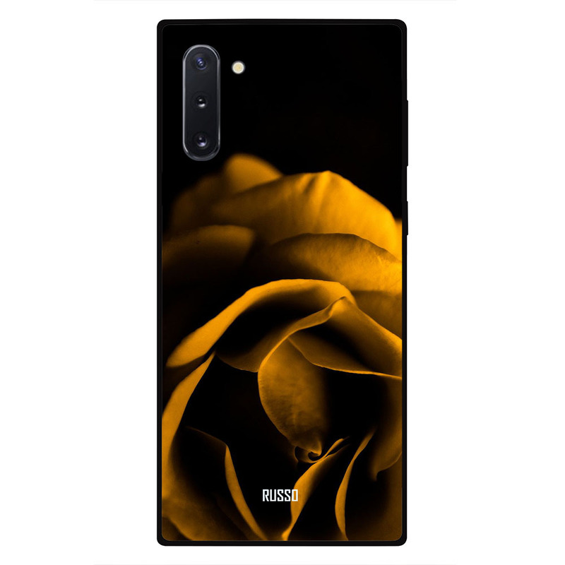 

Russo Samsung Note 10 Mobile Phone Back Cover, Yellow Rose in Dark