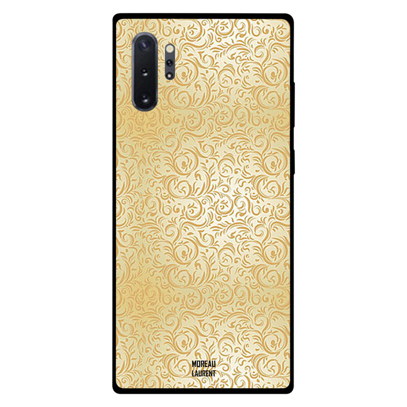 

Moreau Laurent Samsung Note Plus Mobile Phone Back Cover, Golden Floral Pattern