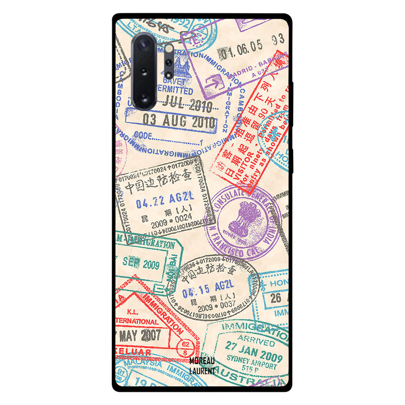 

Moreau Laurent Samsung Note Plus Mobile Phone Back Cover, Travel Stamps