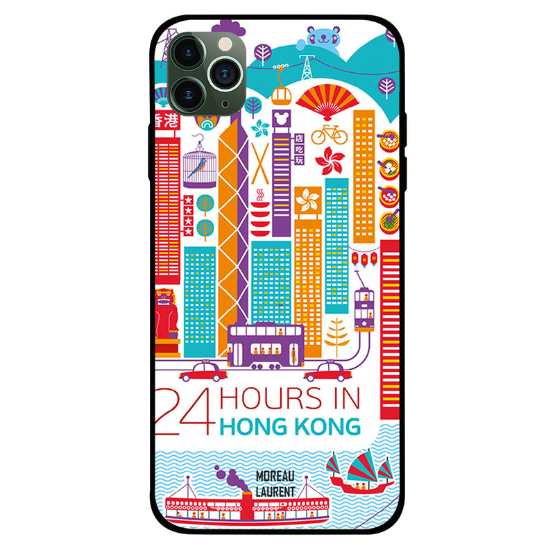 

Moreau Laurent Apple iPhone 11 Pro Mobile Phone Back Cover, 24 Hours in Hong Kong