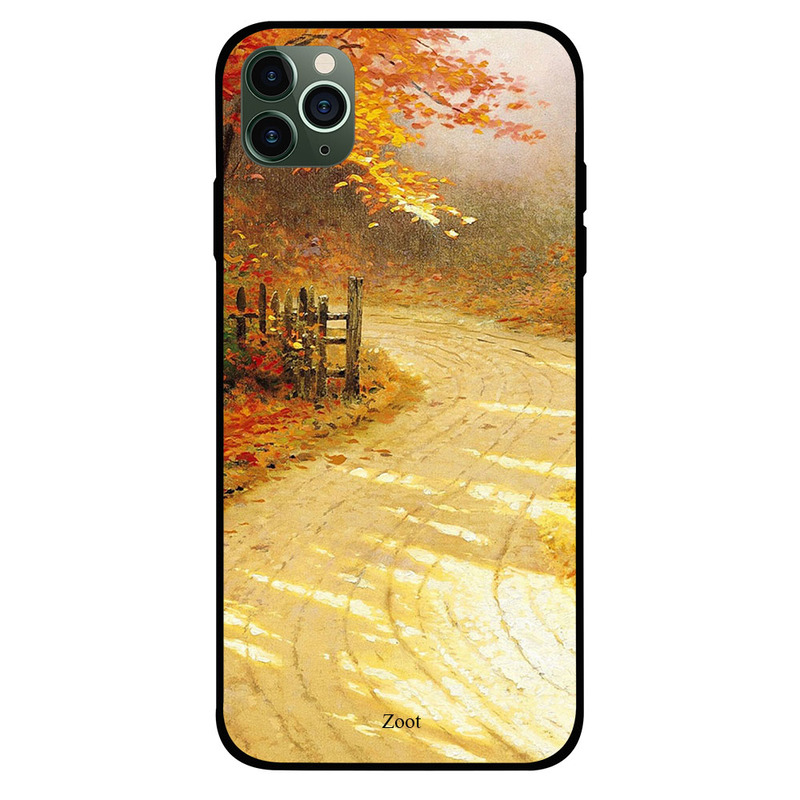 

Zoot Apple iPhone 11 Pro Max Mobile Phone Back Cover, Autumn Forest Pathway