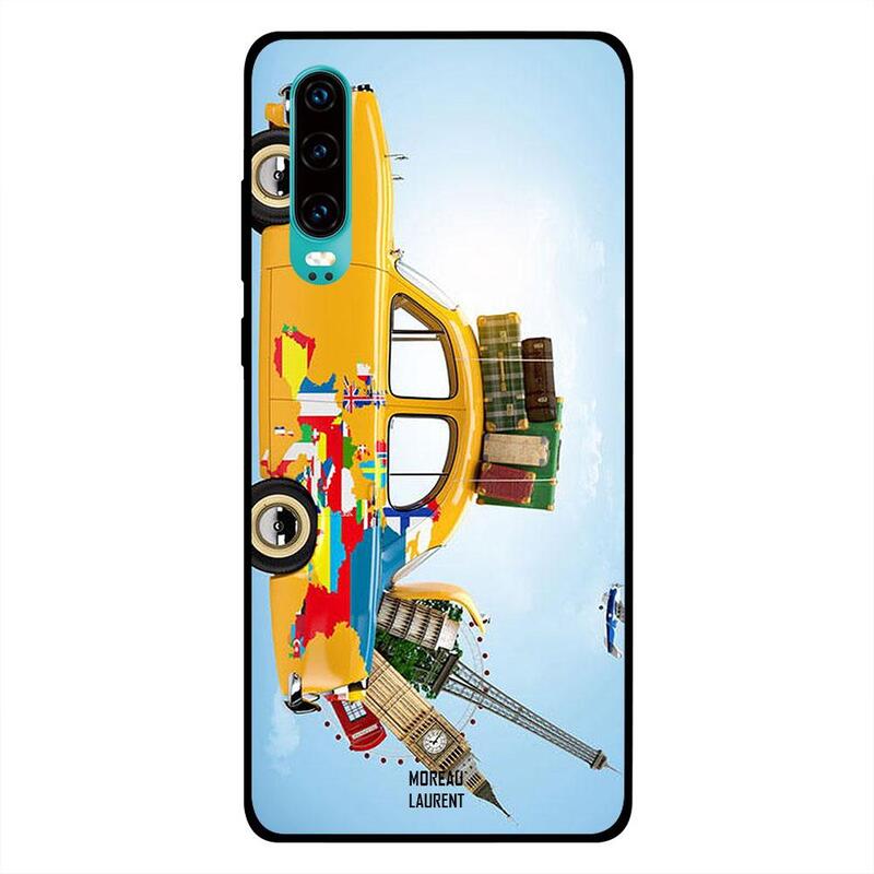 

Moreau Laurent Huawei P30 Mobile Phone Back Cover, Travel Them All by This Car