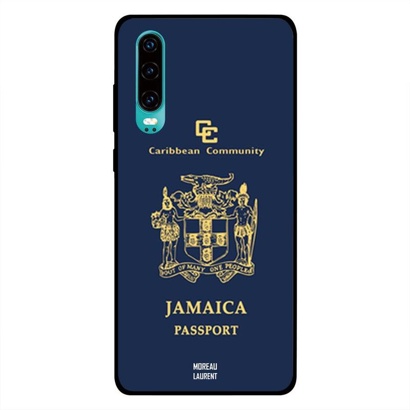 

Moreau Laurent Huawei P30 Mobile Phone Back Cover, Jamaica Passport
