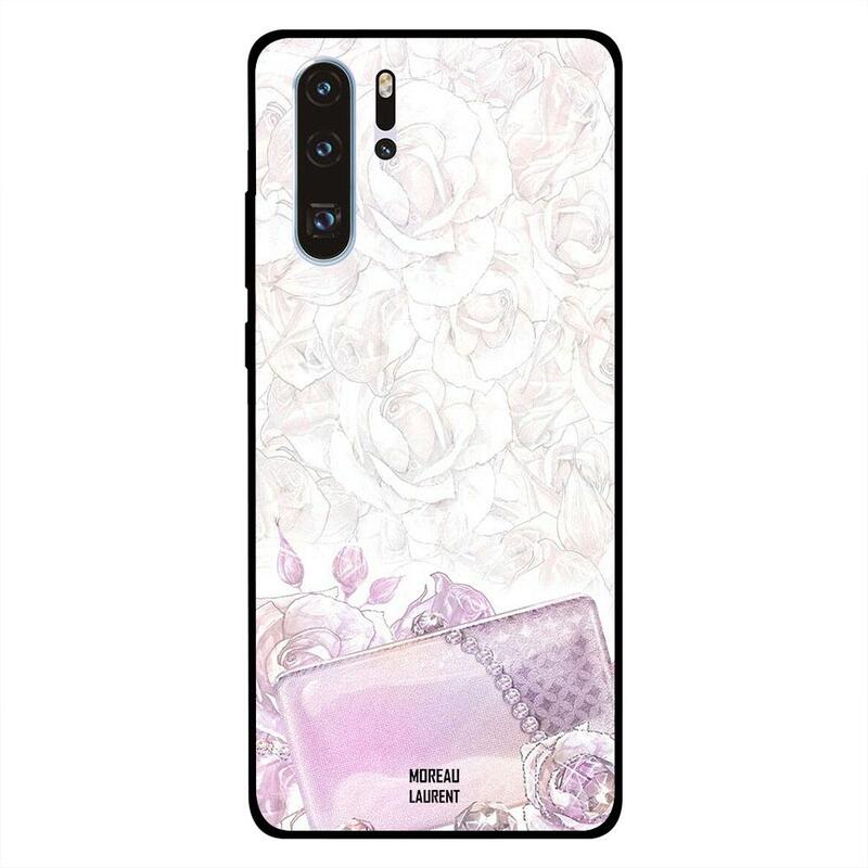 

Moreau Laurent Huawei P30 Pro Mobile Phone Back Cover, Pink Roses and Pouch