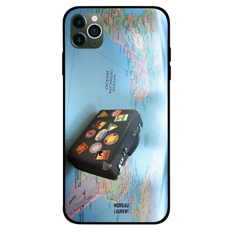 

Moreau Laurent Apple iPhone 11 Pro Mobile Phone Back Cover, Travel Tags Briefcase