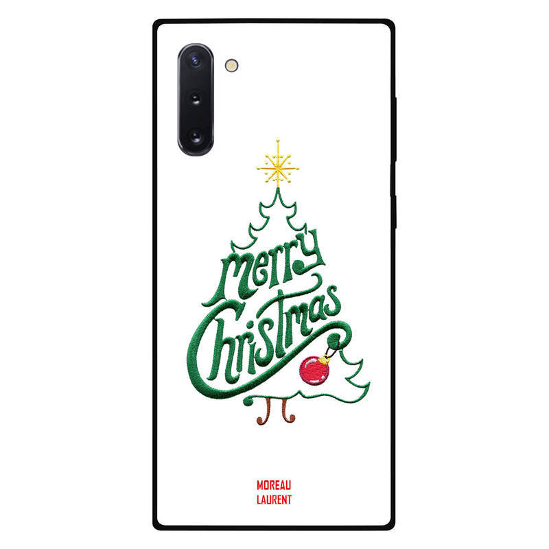 

Moreau Laurent Samsung Note 10 Mobile Phone Back Cover, Merry Christmas Written in Christmas Tree