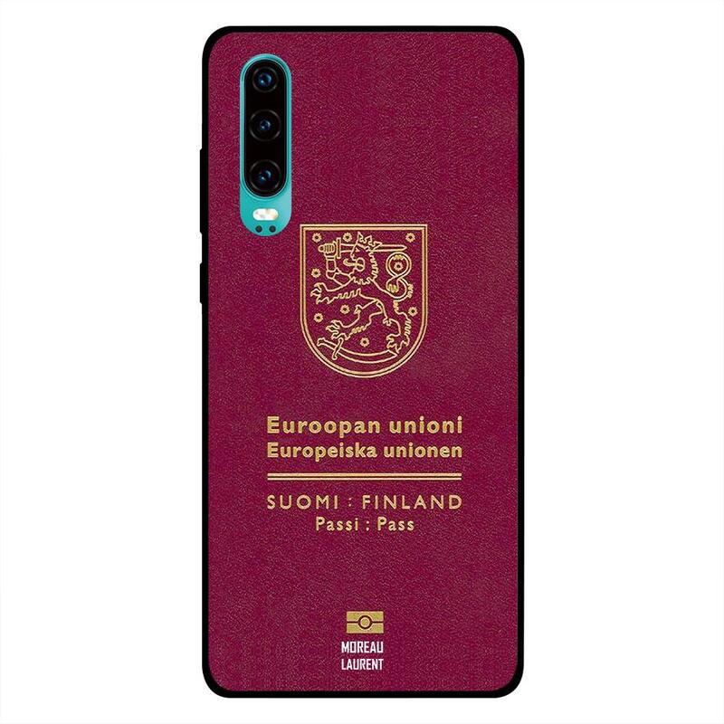 

Moreau Laurent Huawei P30 Mobile Phone Back Cover, Finland Passport