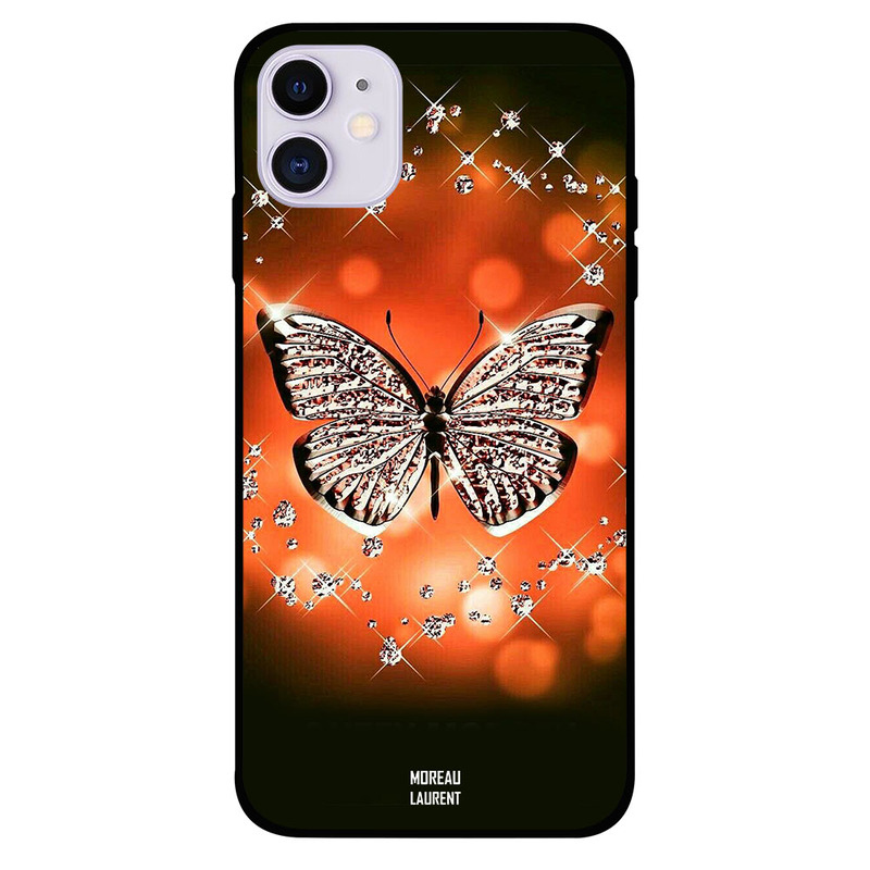 

Moreau Laurent Apple iPhone 11 Mobile Phone Back Cover, Cute Golden Butterfly