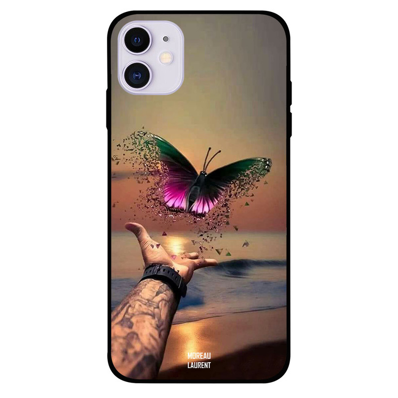 

Moreau Laurent Apple iPhone 11 Mobile Phone Back Cover, Flying Butterfly