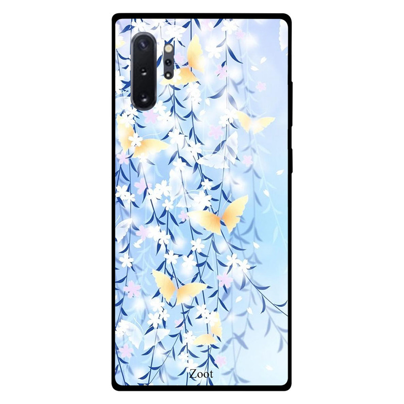 

Zoot Samsung Note Plus Mobile Phone Back Cover, Blue Yellow Butterflies