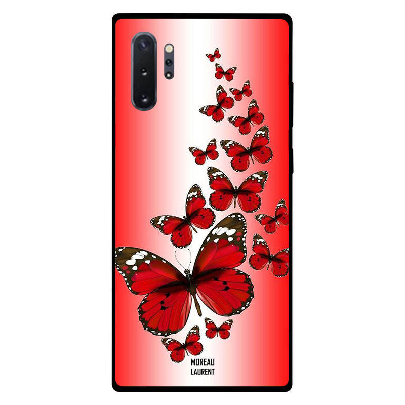 

Moreau Laurent Samsung Note Plus Mobile Phone Back Cover, Red Flying Butterflies