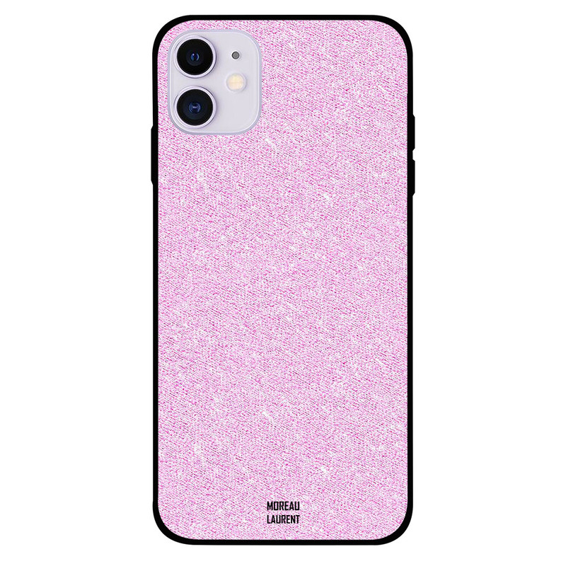 

Moreau Laurent Apple iPhone 11 Mobile Phone Back Cover, Light Pink Wool Pattern