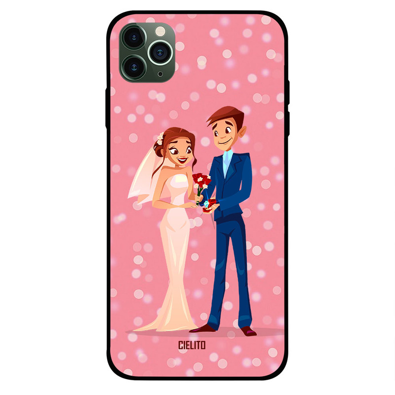

Cielito Apple iPhone 11 Pro Mobile Phone Back Cover, Couple Getting Married