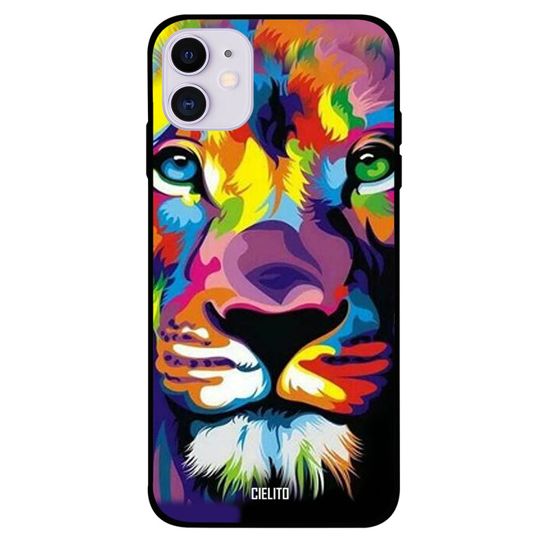 

Cielito Apple iPhone 11 Mobile Phone Back Cover, Painted Lion