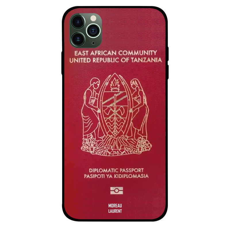 

Moreau Laurent Apple iPhone 11 Pro Max Mobile Phone Back Cover, Tanzania Passport