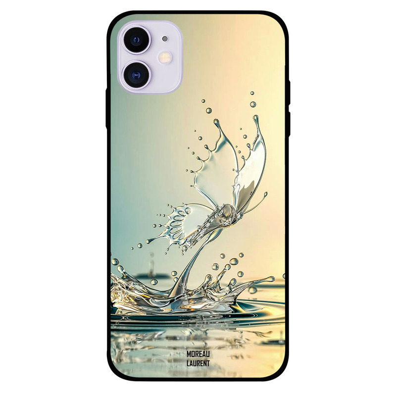 

Moreau Laurent Apple iPhone 11 Mobile Phone Back Cover, Butterfly of Water Drops