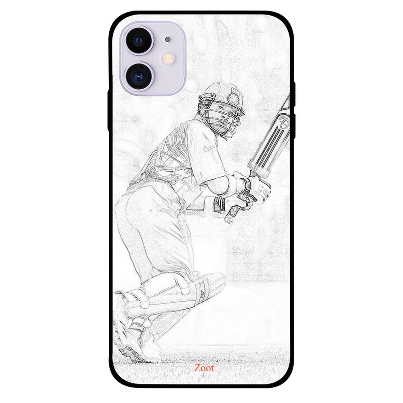 

Zoot Apple iPhone 11 Mobile Phone Back Cover, Sachin Sketch