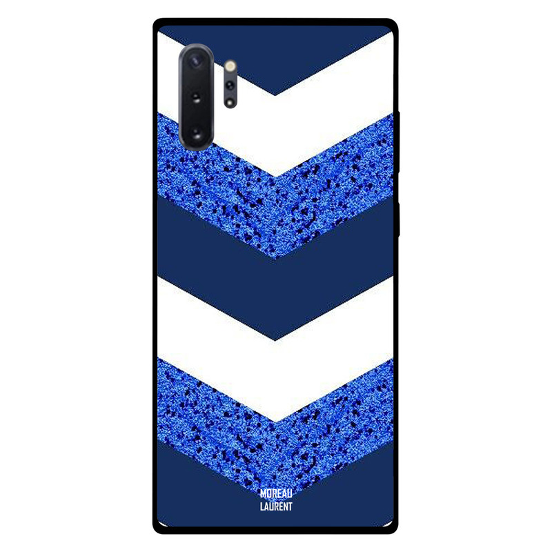 

Moreau Laurent Samsung Note Plus Mobile Phone Back Cover, Dark Blue Gliter & White Matt Pattern