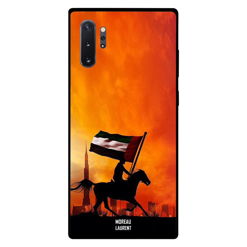 

Moreau Laurent Samsung Note Plus Mobile Phone Back Cover, Running on Horse with UAE Flag