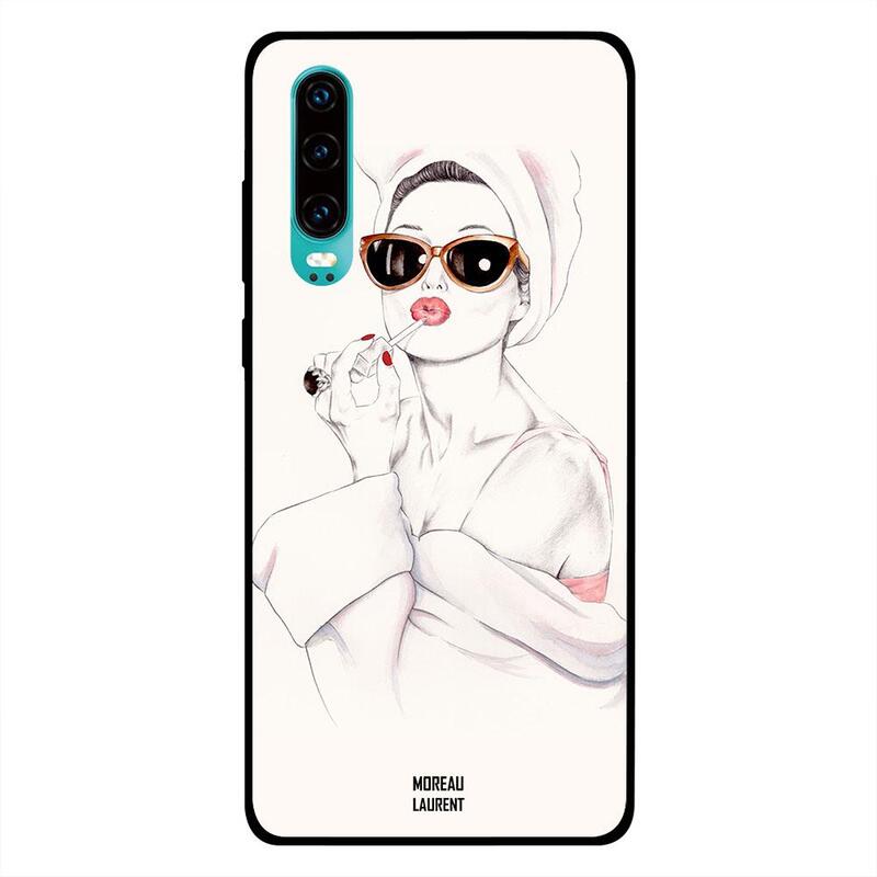 

Moreau Laurent Huawei P30 Mobile Phone Back Cover, Lipsticking