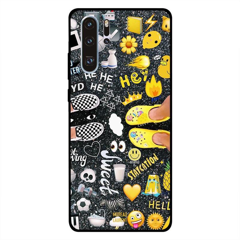 

Moreau Laurent Huawei P30 Pro Mobile Phone Back Cover, Yellow and White Tags