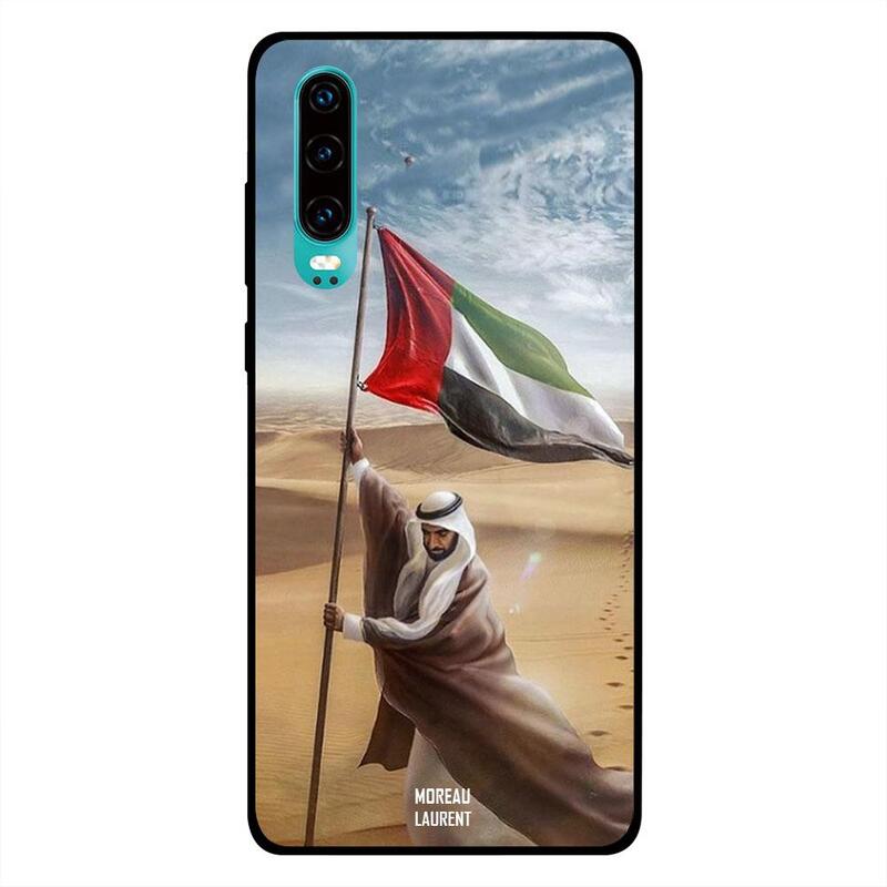 

Moreau Laurent Huawei P30 Mobile Phone Back Cover, Sheikh Zayed Planted UAE Flag