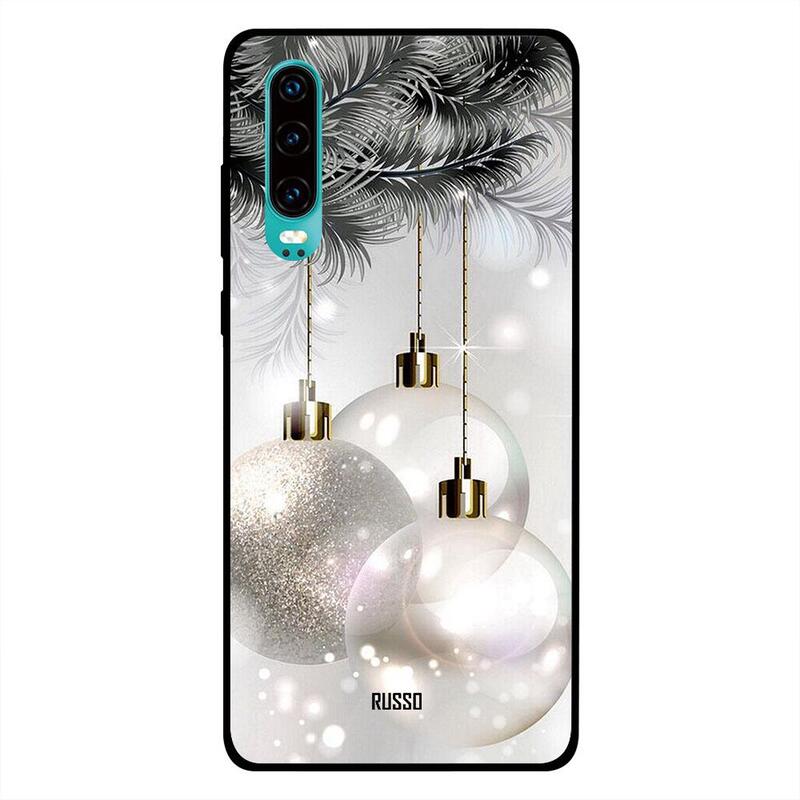 

Russo Huawei P30 Mobile Phone Back Cover, Sparkling Christmas